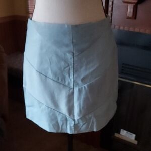 Chic Light Blue Mini Skirt